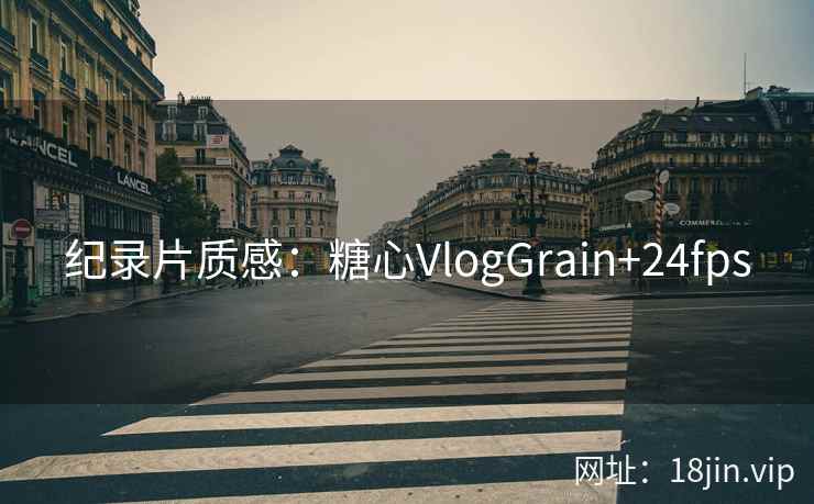 纪录片质感：糖心VlogGrain+24fps