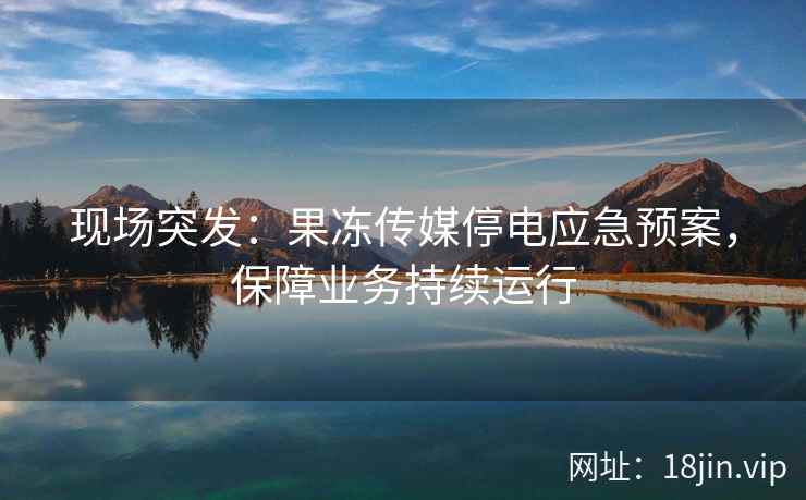 现场突发：果冻传媒停电应急预案，保障业务持续运行