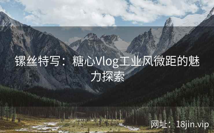 镙丝特写：糖心Vlog工业风微距的魅力探索